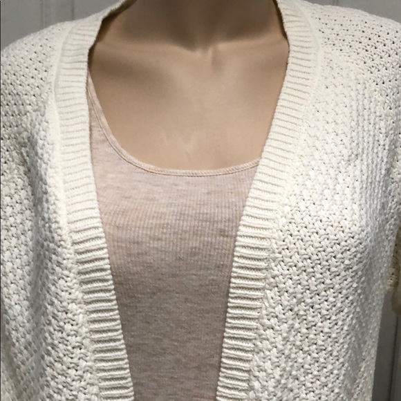 IVORY KNIT SWEATER CARDIGAN - Picture 6 of 8